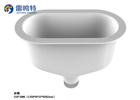 La tazza resistente del laboratorio ISO18001 dell'alcali affonda il materiale della durevolezza